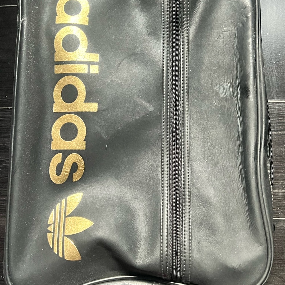Adidas Black and Gold Men's Bag